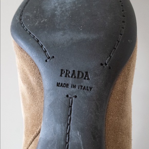 Vintage Prada Suede Knee-High Boots - Picture 1 of 3